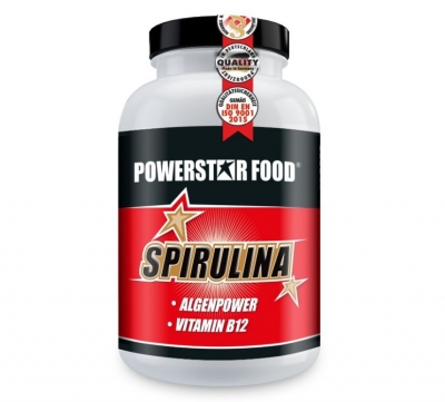 Powerstar Food - Spirulina Alge - 300 Tabletten Powerstar Food - Spirulina Alge - 300 Tabletten