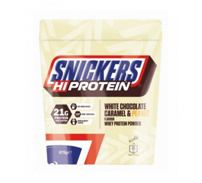 Snickers - Hi Protein White Chocolate Caramel Peanut Powder - 875g Snickers - Hi Protein White Chocolate Caramel Peanut Powder - 875g