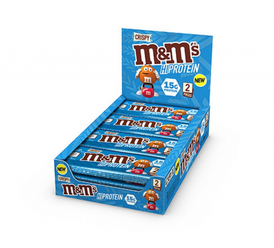 M&M's Crispy High Protein Bar Riegel - Karton 12 x 52g M&M's Crispy High Protein Bar Riegel - Karton 12 x 52g