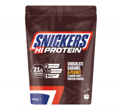 Snickers - Hi Protein Chocolate Caramel Peanut Powder - 455g Snickers - Hi Protein Chocolate Caramel Peanut Powder - 455g