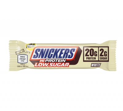 Snickers - Low Sugar High Protein White Bar - Riegel 57g Snickers - Low Sugar High Protein White Bar - Riegel 57g