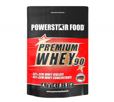 Powerstar Food - Premium Whey Protein 90 - 4000g Beutel Powerstar Food - Premium Whey Protein 90 - 4000g Beutel