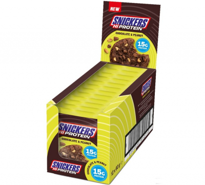Snickers - Hi Protein Cookies - Karton 12 x 60g Snickers - Hi Protein Cookies - Karton 12 x 60g