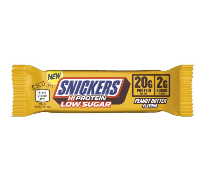Snickers - Low Sugar PEANUT BUTTER High Protein Bar - Riegel 57g