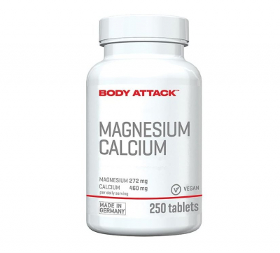 Body Attack - Magnesium und Calcium - 250 Tabletten Body Attack - Magnesium und Calcium - 250 Tabletten