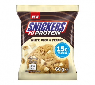 Snickers - Hi Protein Cookies White Choc Peanut - 60g